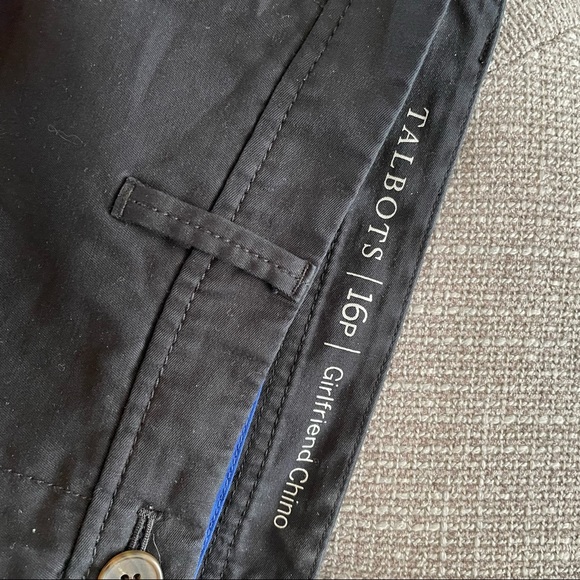 Talbots Girlfriend Chino - Black - Size 16 - Petite - Picture 5 of 8